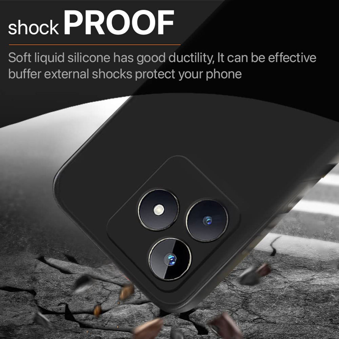 Liquid Silicone Case for Realme Narzo N53 4G / C53 4G / C51 4G