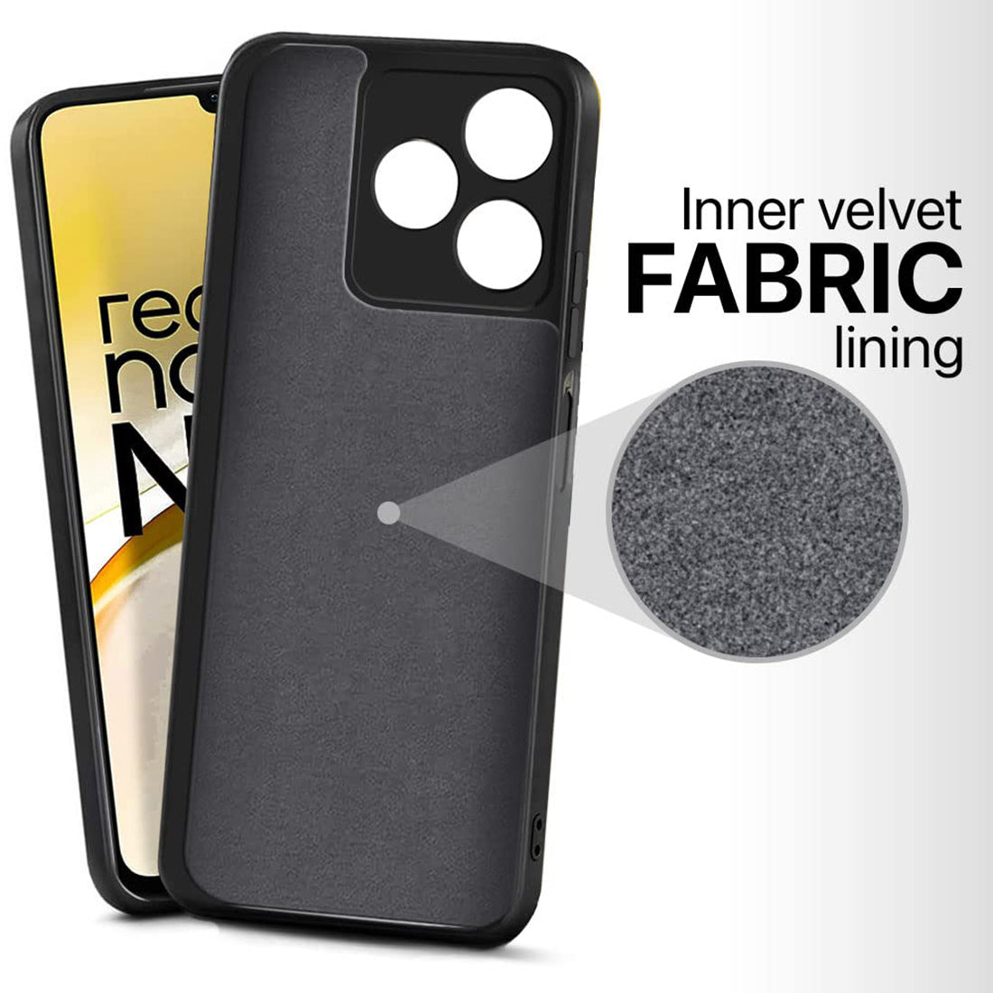 Liquid Silicone Case for Realme Narzo N53 4G / C53 4G / C51 4G