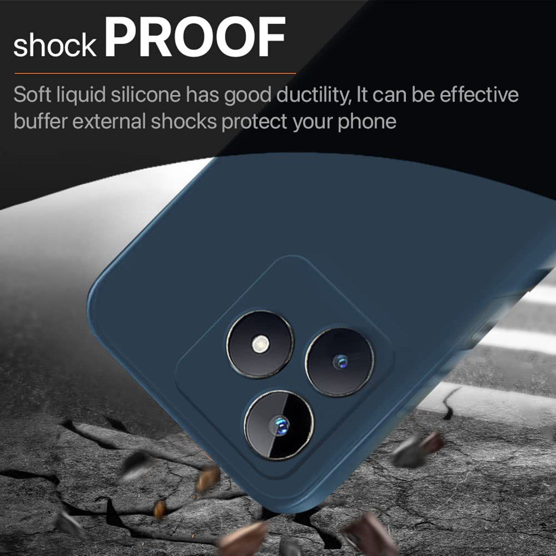 Liquid Silicone Case for Realme Narzo N53 4G / C53 4G / C51 4G