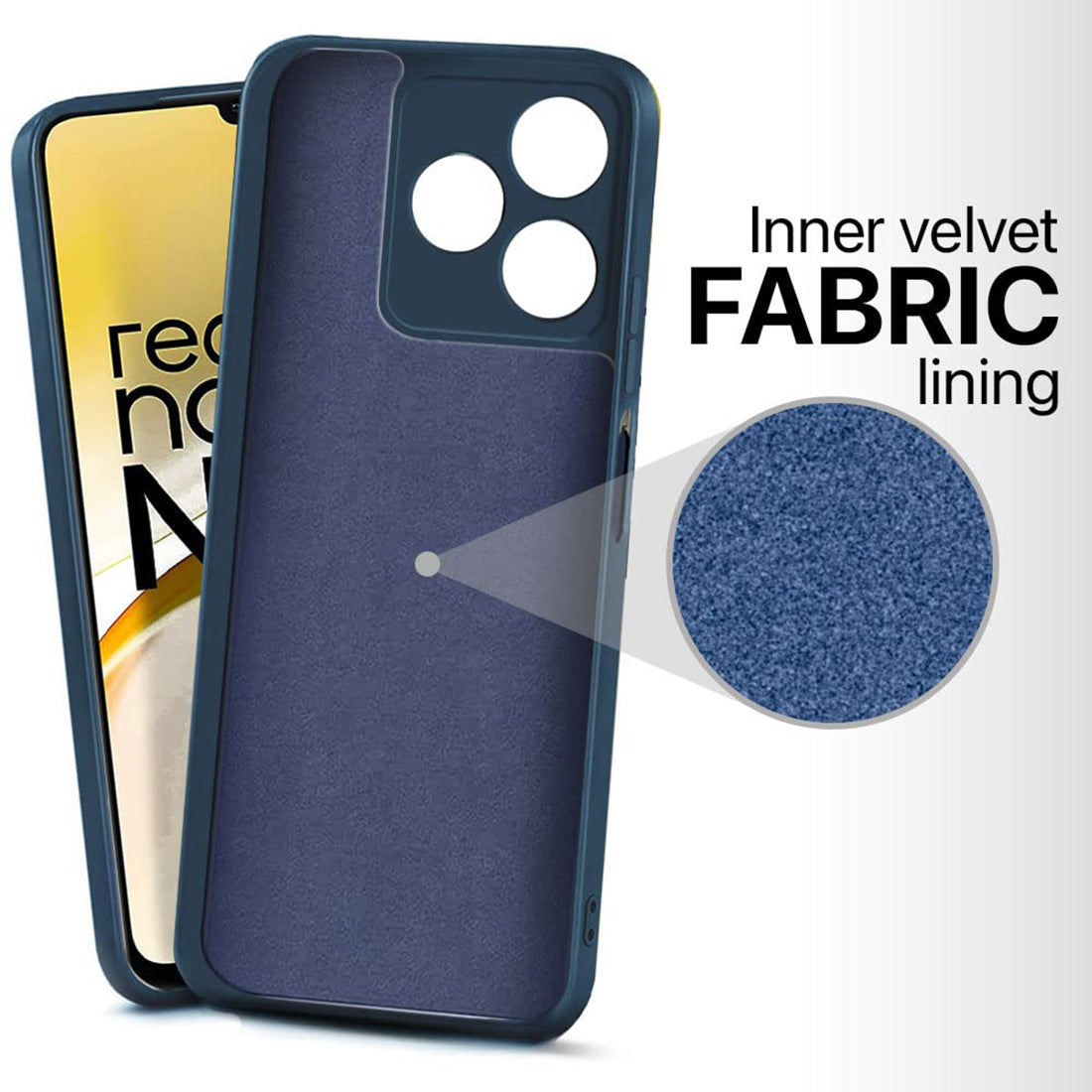 Liquid Silicone Case for Realme Narzo N53 4G / C53 4G / C51 4G
