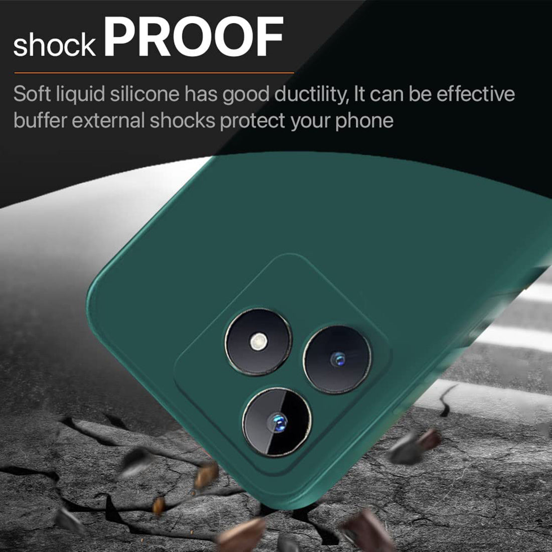 Liquid Silicone Case for Realme Narzo N53 4G / C53 4G / C51 4G