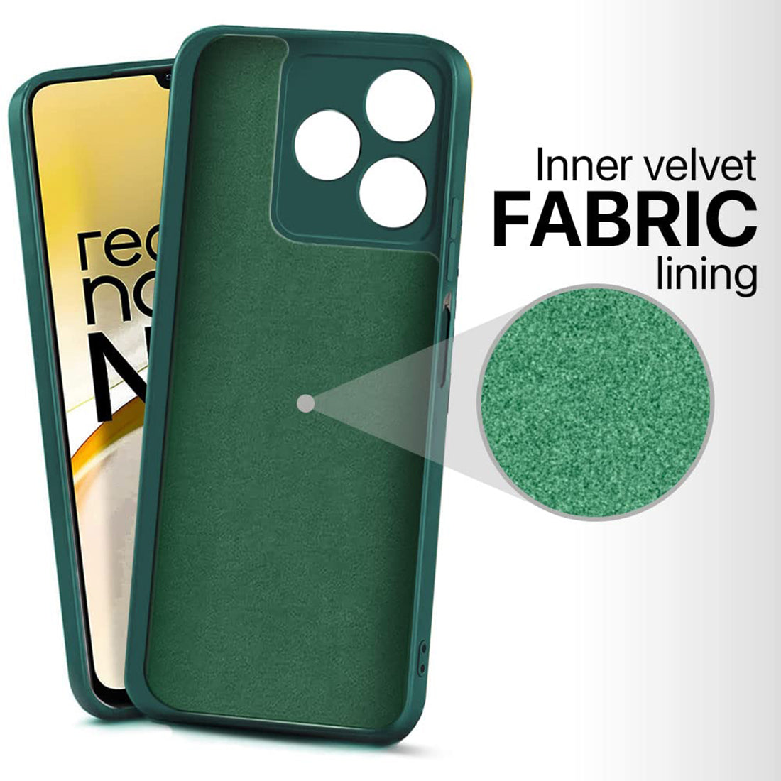 Liquid Silicone Case for Realme Narzo N53 4G / C53 4G / C51 4G