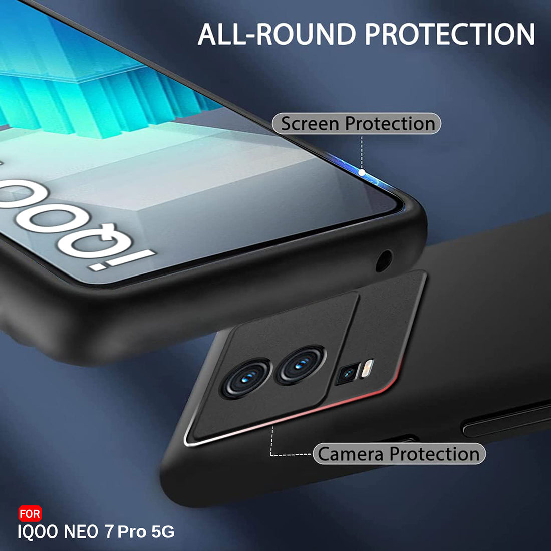 Liquid Silicone Case for iQOO Neo 7 Pro 5G / Neo 7 5G