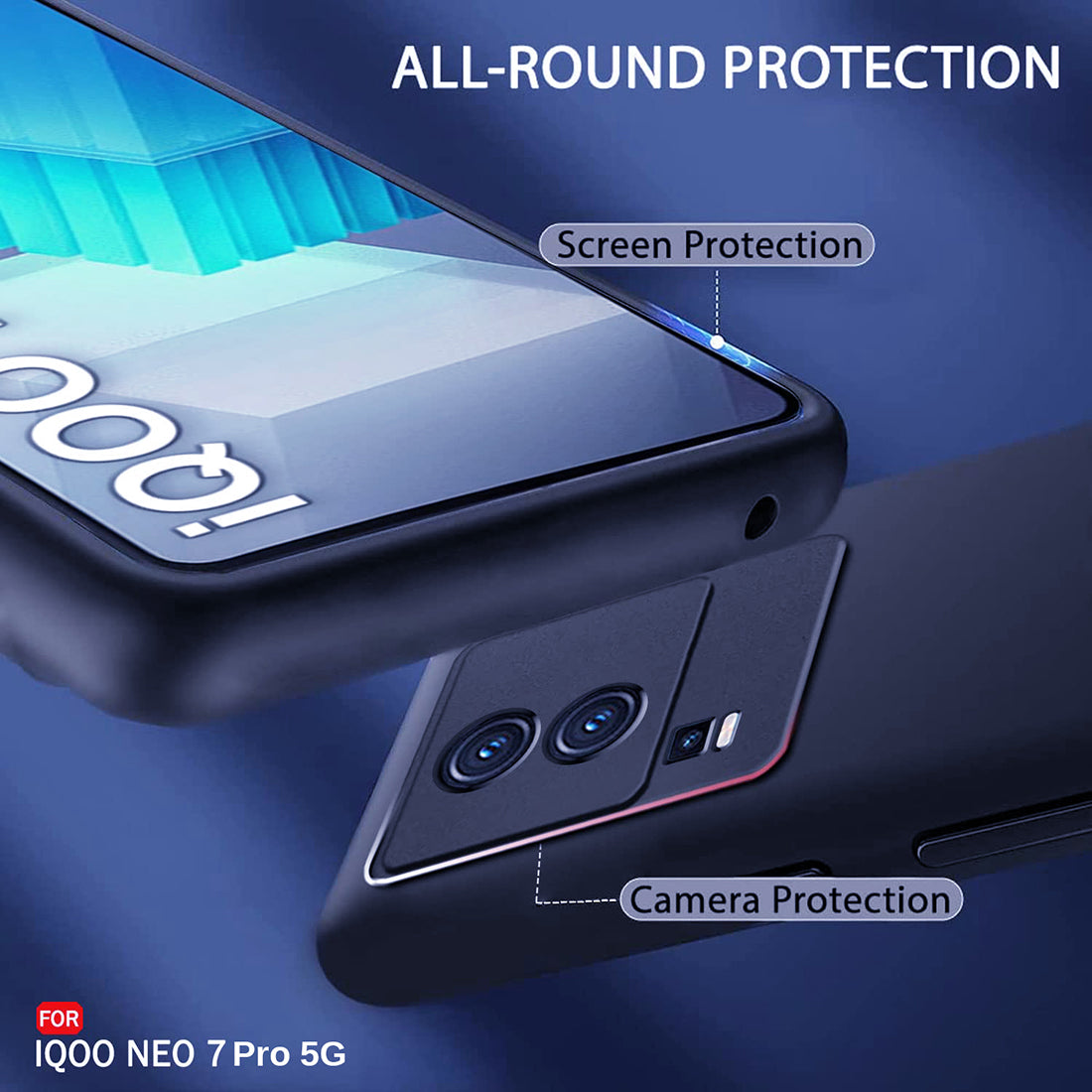 Liquid Silicone Case for iQOO Neo 7 Pro 5G / Neo 7 5G