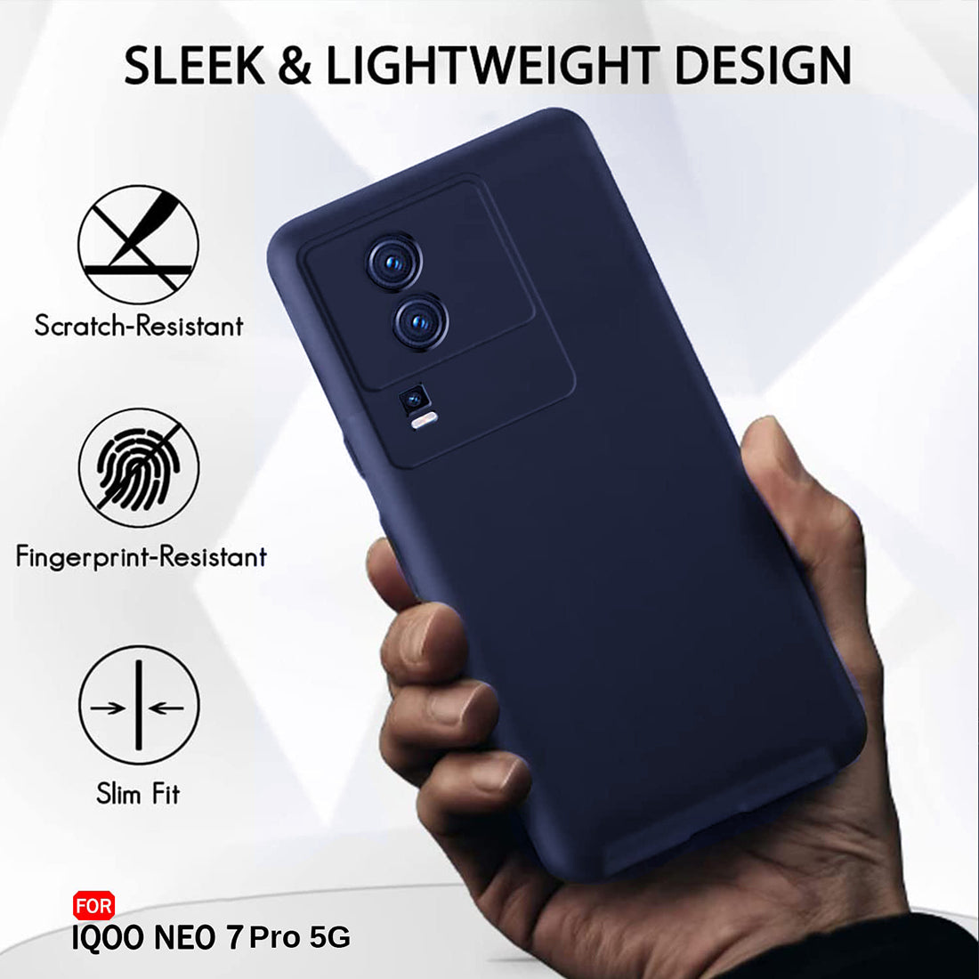 Liquid Silicone Case for iQOO Neo 7 Pro 5G / Neo 7 5G