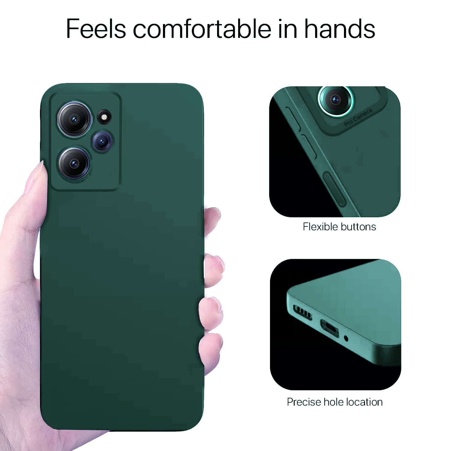 Liquid Silicone Case for Mi Redmi 12 4G