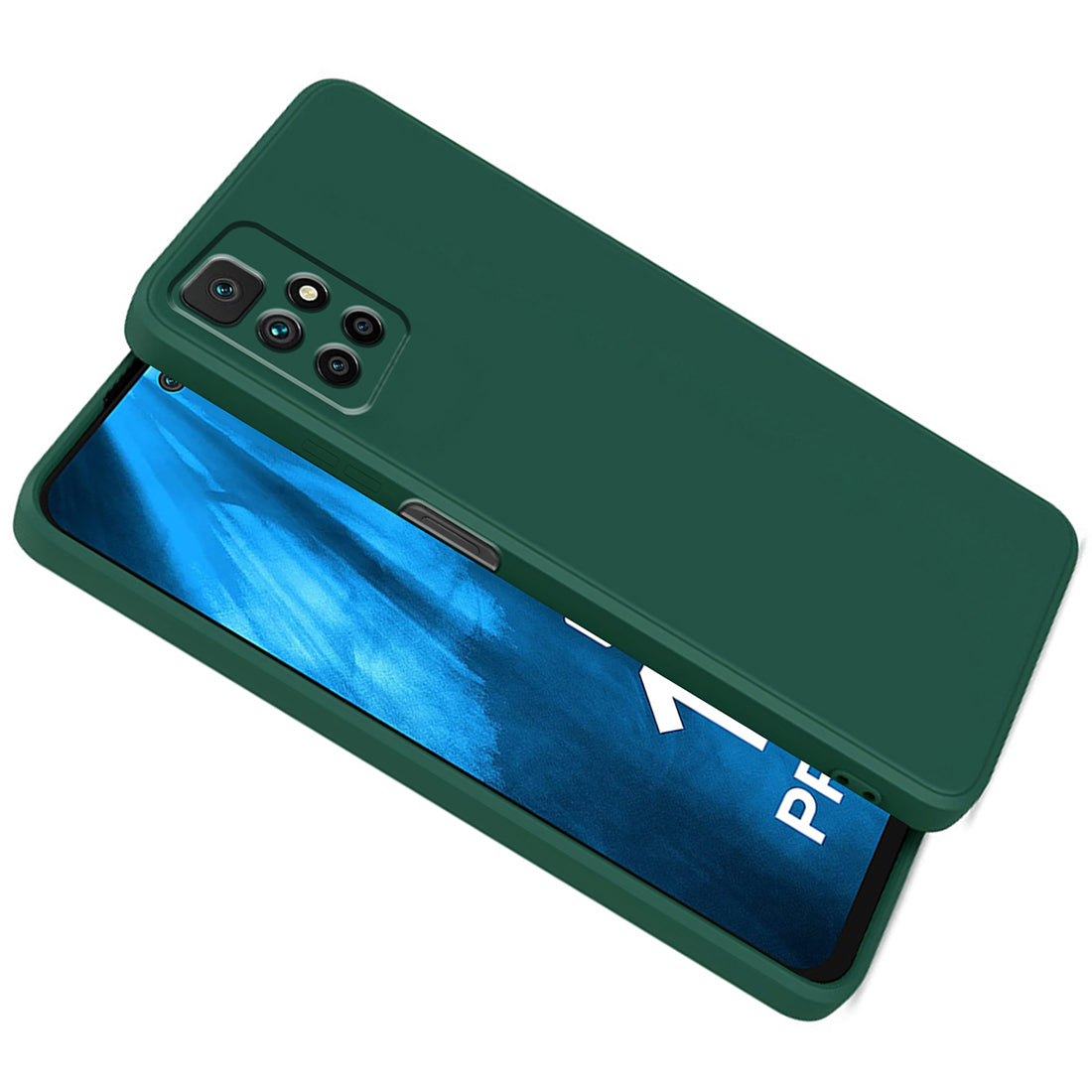 Shockproof Liquid Silicone Case for Mi Redmi 10 Prime 4G