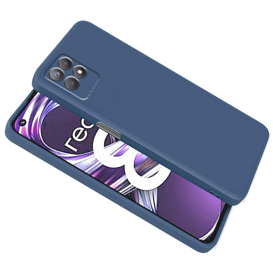 Shockproof Liquid Silicone Case for Realme 8i 4G / Narzo 50 4G