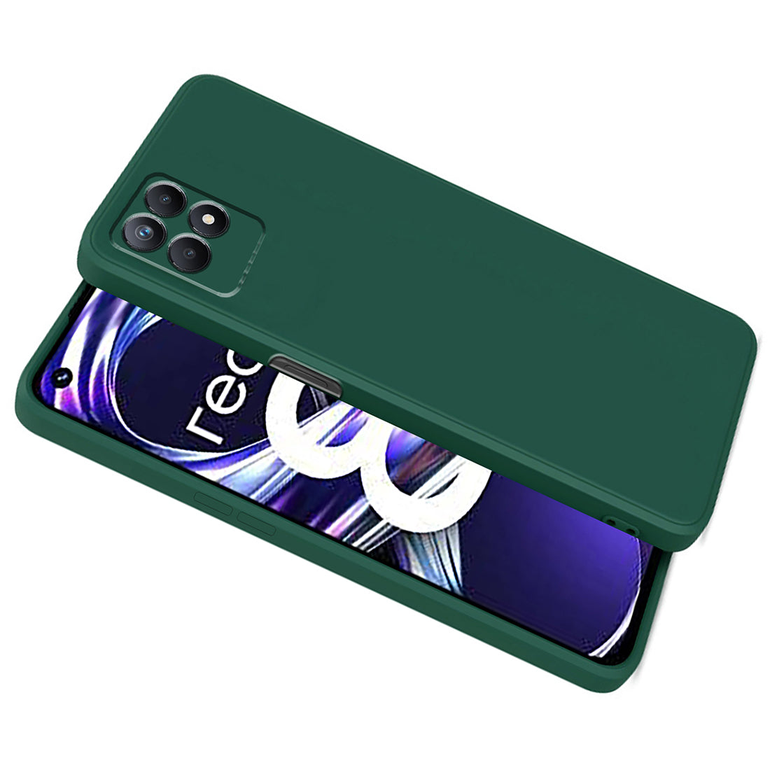 Shockproof Liquid Silicone Case for Realme 8i 4G / Narzo 50 4G