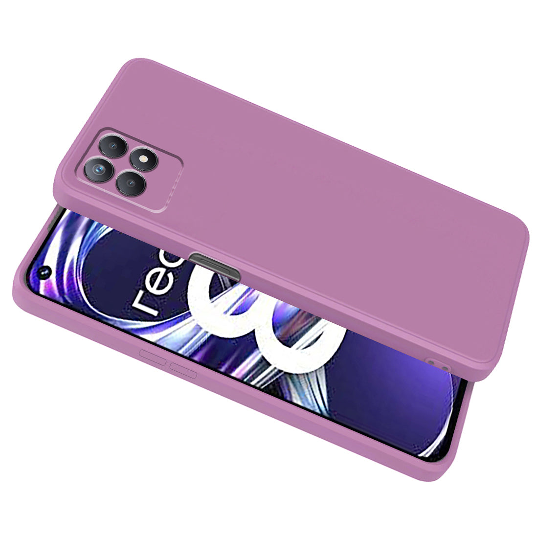 Shockproof Liquid Silicone Case for Realme 8i 4G / Narzo 50 4G