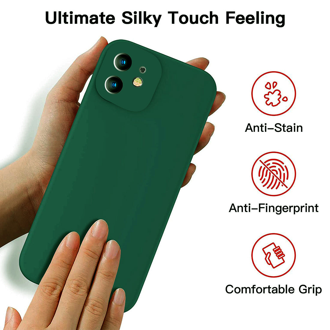 Shockproof Liquid Silicone Case for Apple iPhone 12