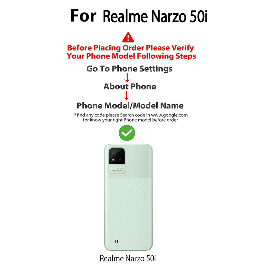 Shockproof Liquid Silicone Case for Realme Narzo 50i 4G