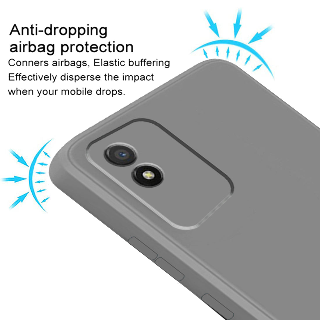 Shockproof Liquid Silicone Case for Realme Narzo 50i 4G