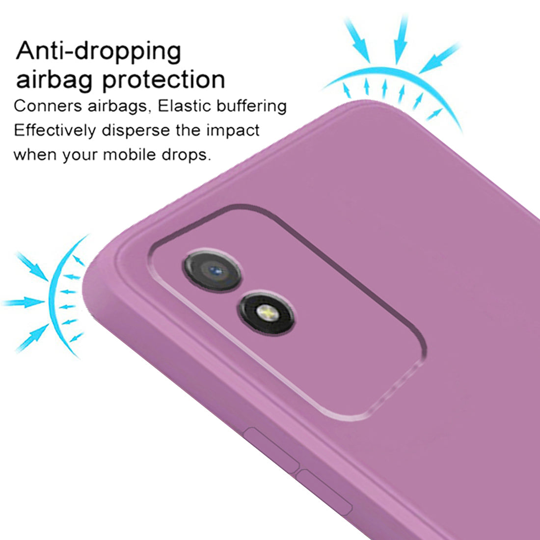 Shockproof Liquid Silicone Case for Realme Narzo 50i 4G
