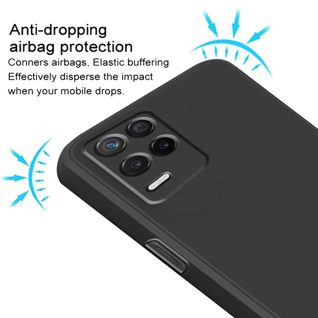 Shockproof Liquid Silicone Case for Realme C25Y 4G / C21Y 4G
