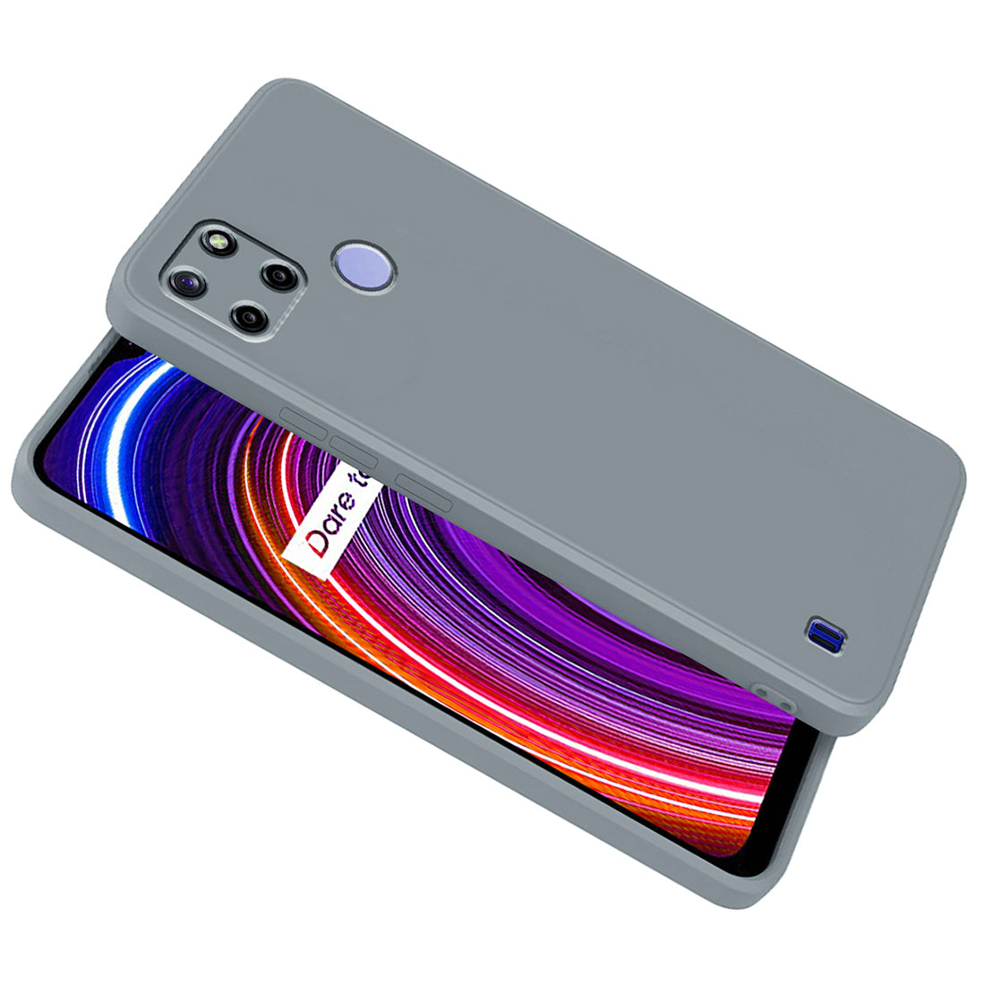 Shockproof Liquid Silicone Case for Realme C25Y 4G / C21Y 4G