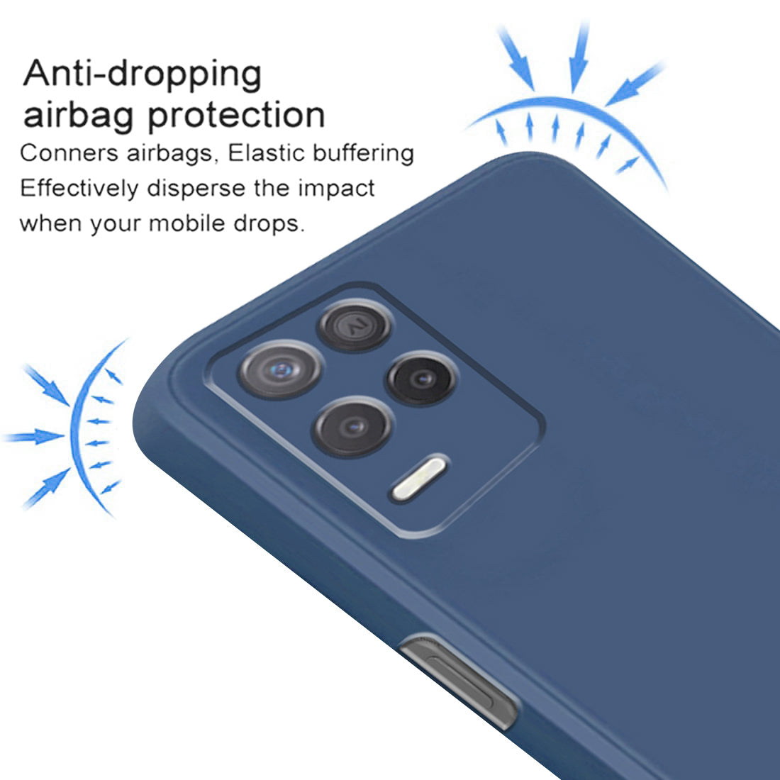 Shockproof Liquid Silicone Case for Realme Narzo 30 5G / 8 5G / 8s 5G