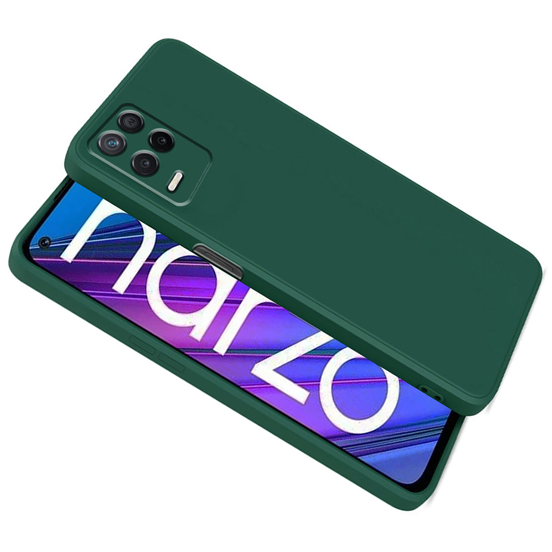 Shockproof Liquid Silicone Case for Realme Narzo 30 5G / 8 5G / 8s 5G