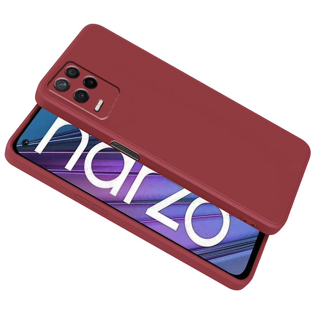 Shockproof Liquid Silicone Case for Realme Narzo 30 5G / 8 5G / 8s 5G