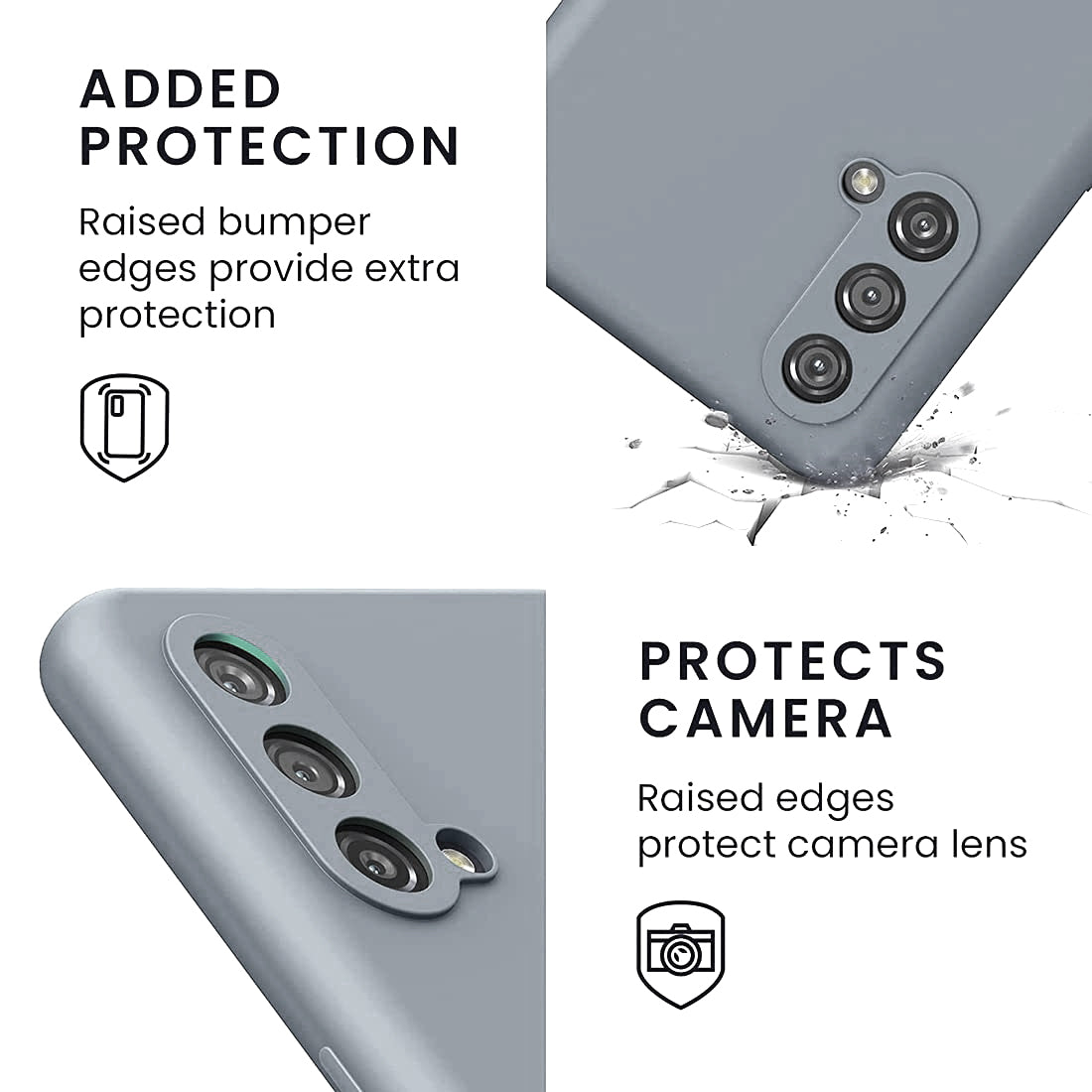 Shockproof Liquid Silicone Case for OnePlus Nord CE 5G