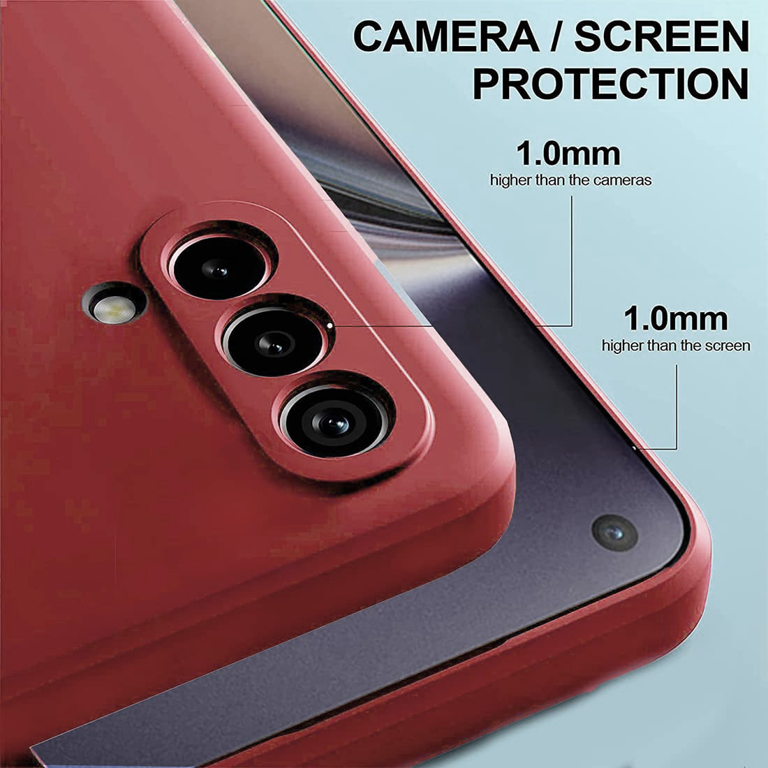 Shockproof Liquid Silicone Case for OnePlus Nord CE 5G