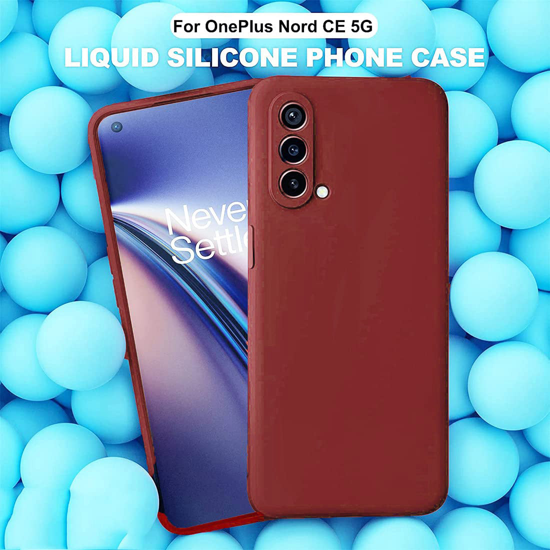 Shockproof Liquid Silicone Case for OnePlus Nord CE 5G