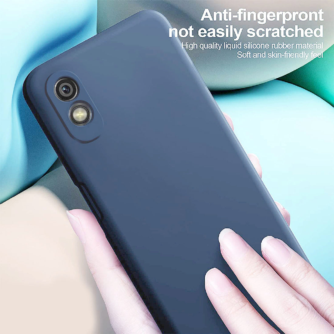 Shockproof Liquid Silicone Case for Mi Redmi 9A / 9A Sport / 9i / 9i Sport