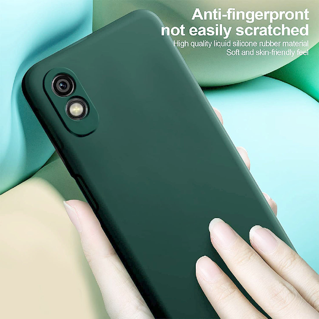 Shockproof Liquid Silicone Case for Mi Redmi 9A / 9A Sport / 9i / 9i Sport