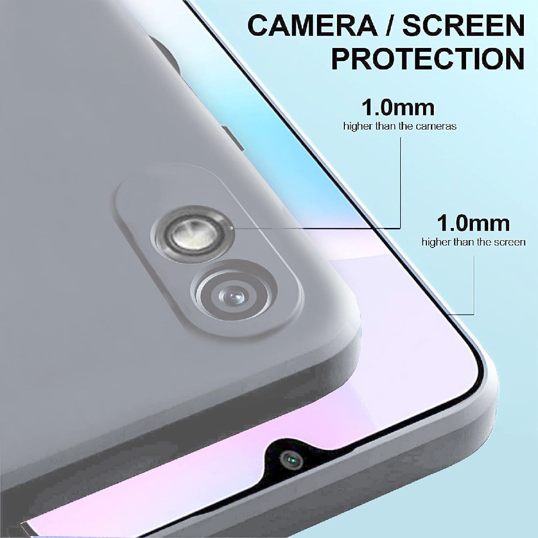 Shockproof Liquid Silicone Case for Mi Redmi 9A / 9A Sport / 9i / 9i Sport