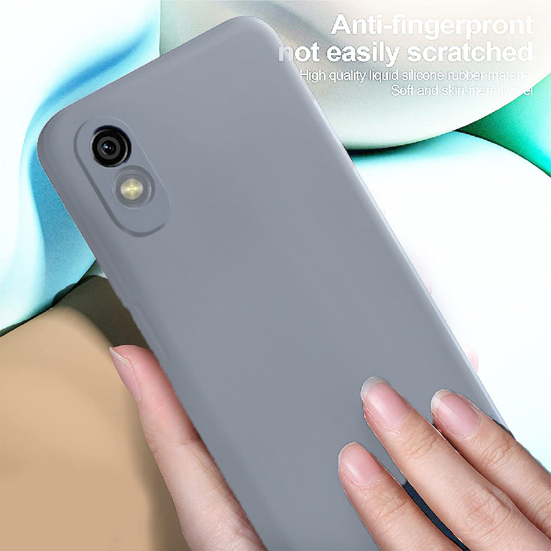 Shockproof Liquid Silicone Case for Mi Redmi 9A / 9A Sport / 9i / 9i Sport