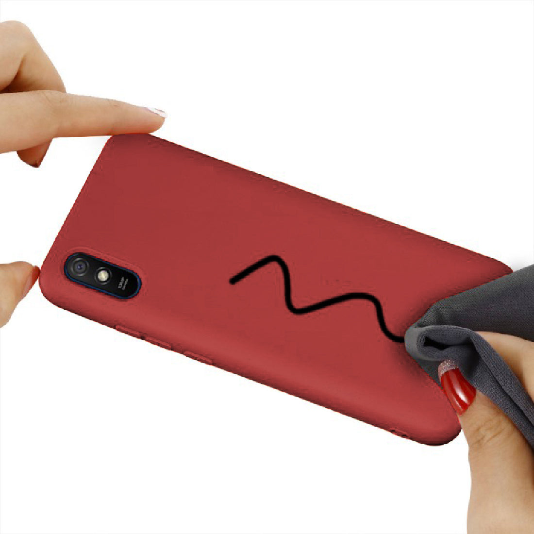 Shockproof Liquid Silicone Case for Mi Redmi 9A / 9A Sport / 9i / 9i Sport