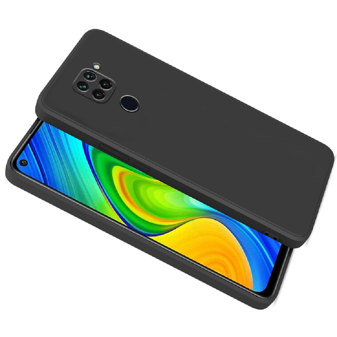 Shockproof Liquid Silicone Case for Mi Redmi Note 9 4G