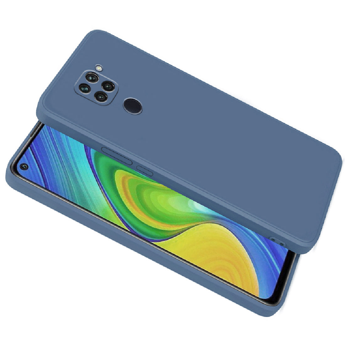Shockproof Liquid Silicone Case for Mi Redmi Note 9 4G