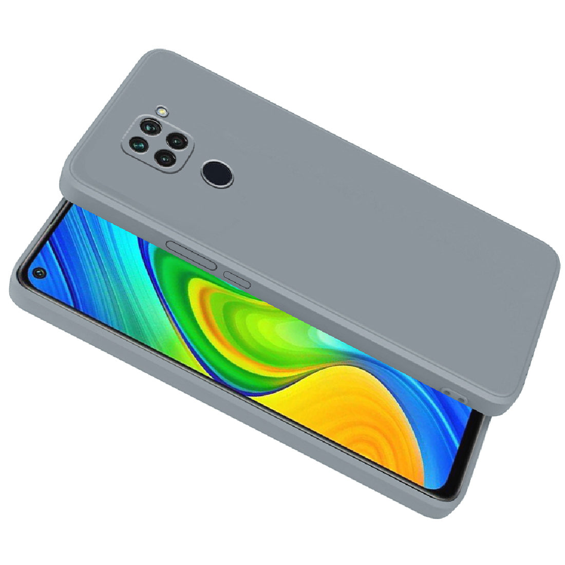 Shockproof Liquid Silicone Case for Mi Redmi Note 9 4G