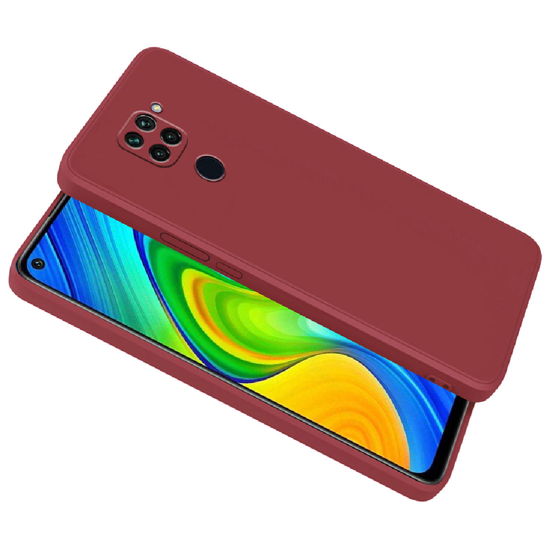 Shockproof Liquid Silicone Case for Mi Redmi Note 9 4G
