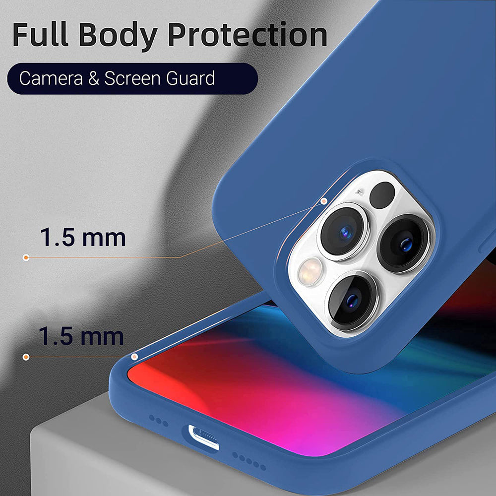 Shockproof Liquid Silicone Case for Apple iPhone 13 Pro