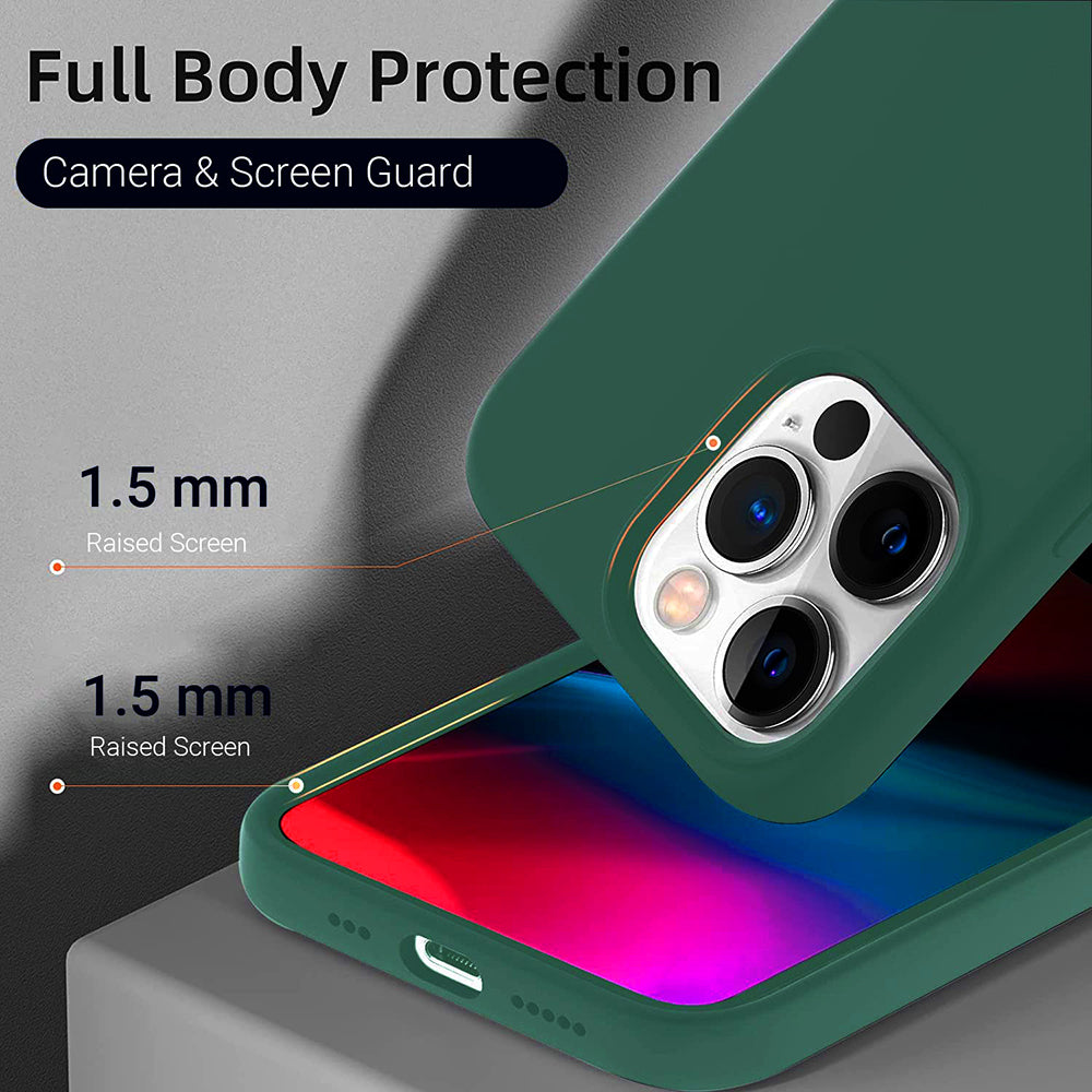 Shockproof Liquid Silicone Case for Apple iPhone 13 Pro