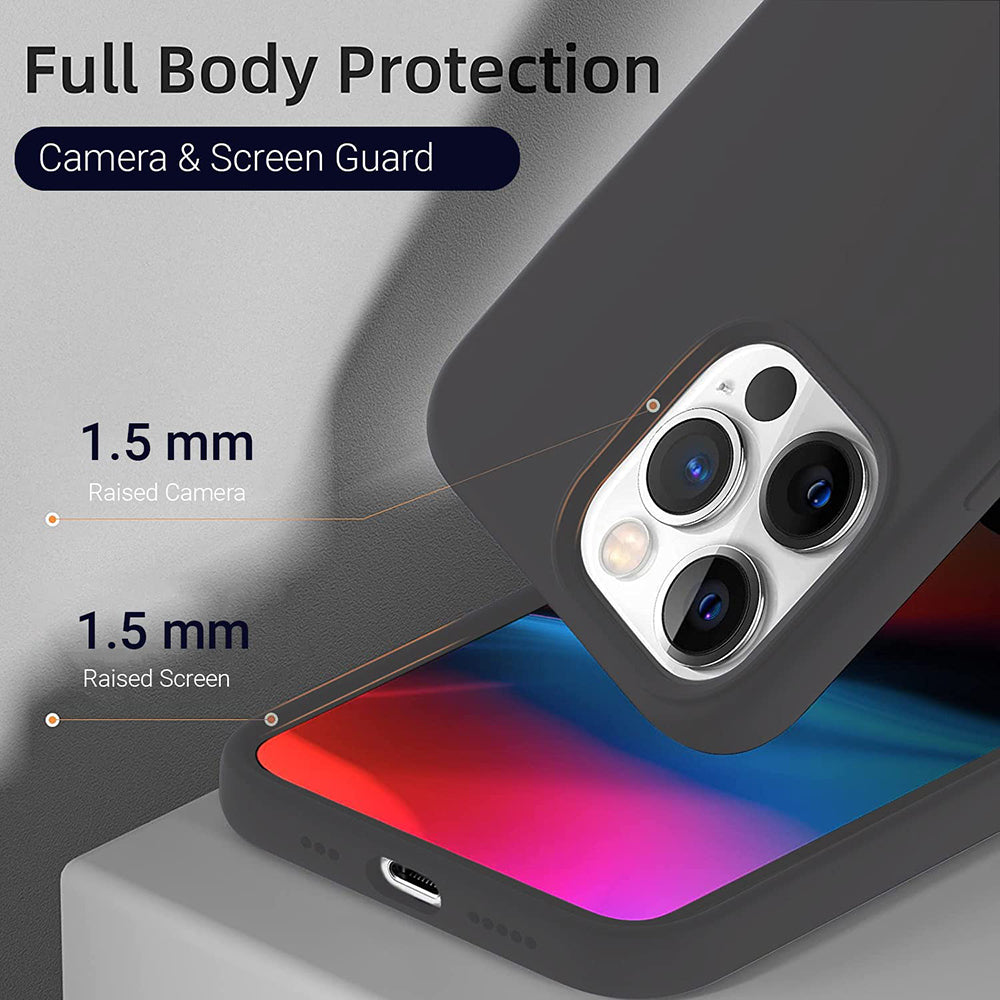 Shockproof Liquid Silicone Case for Apple iPhone 13 Pro