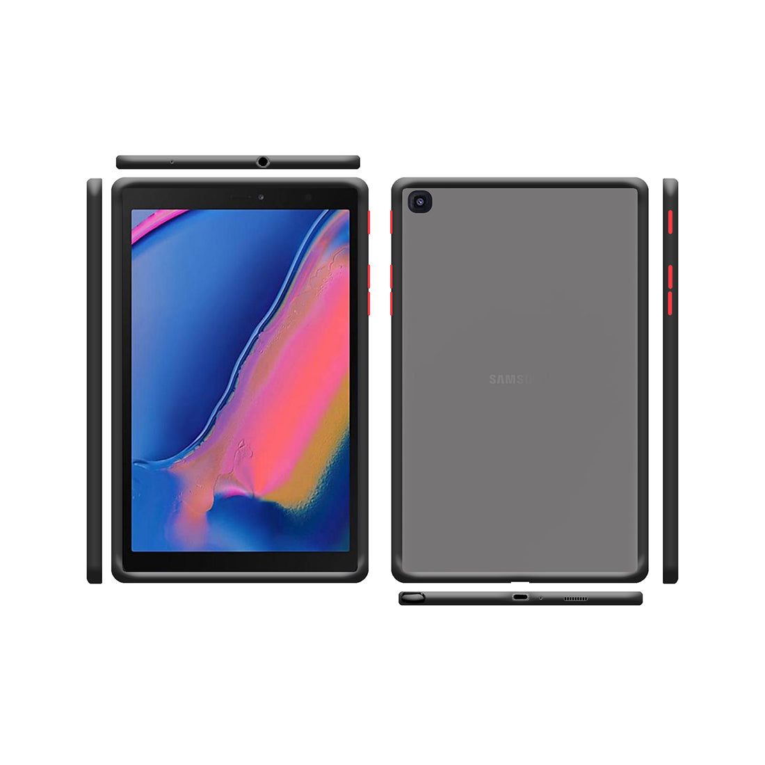 Smoke Tab Back Case Cover for Samsung Galaxy Tab P205 (8 inch)