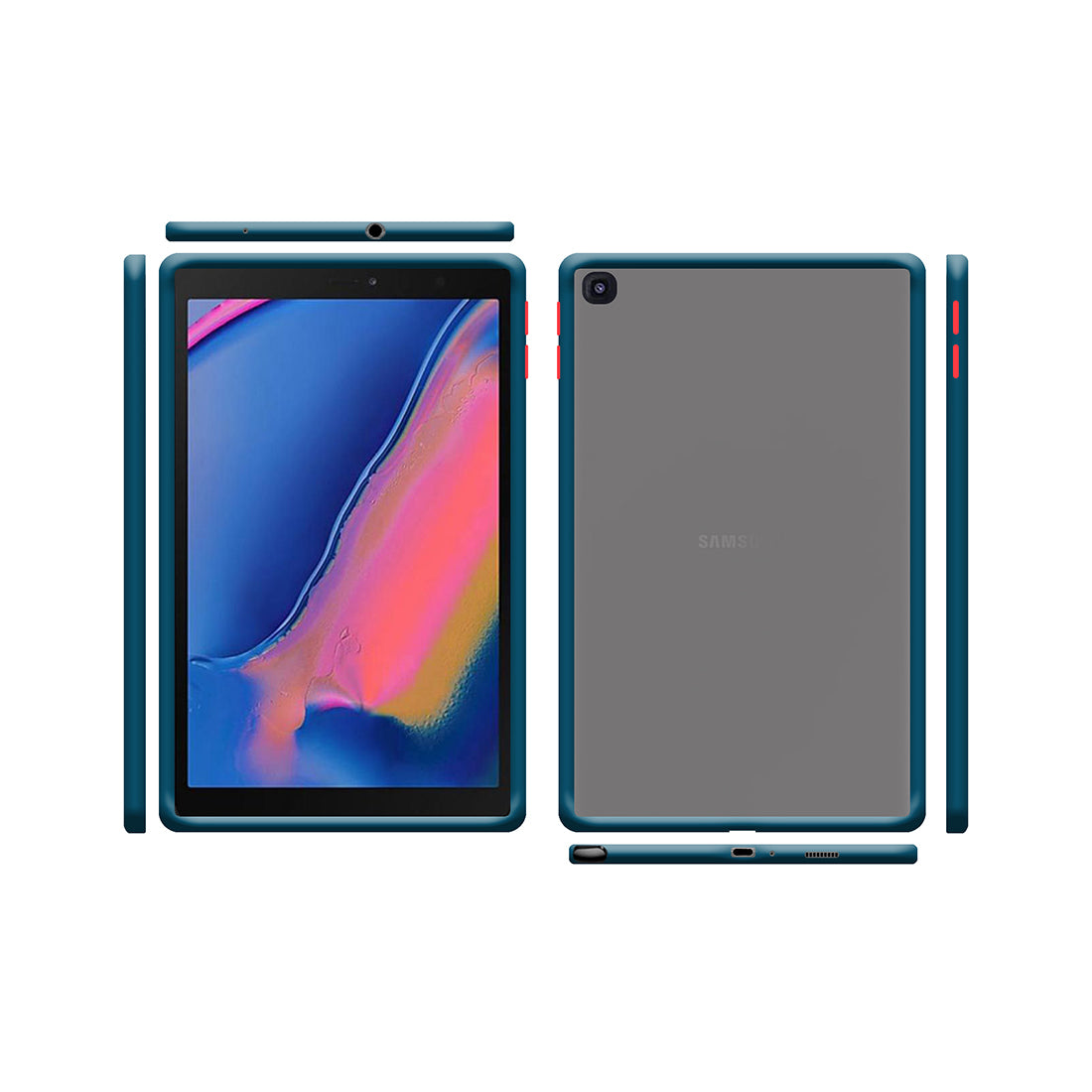 Smoke Tab Back Case Cover for Samsung Galaxy Tab P205 (8 inch)