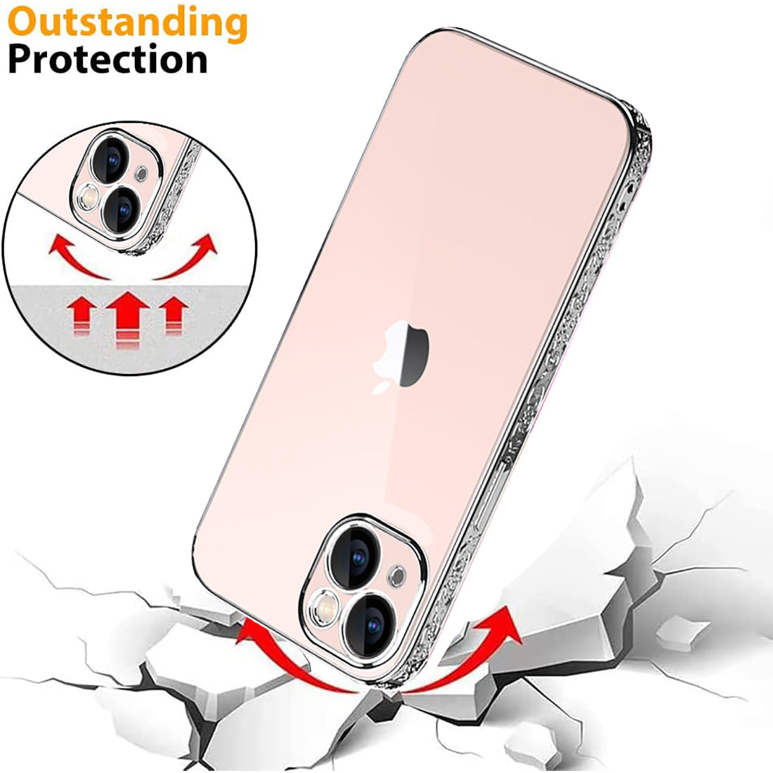 Camera Protection Bumper Cover for Apple iPhone 13