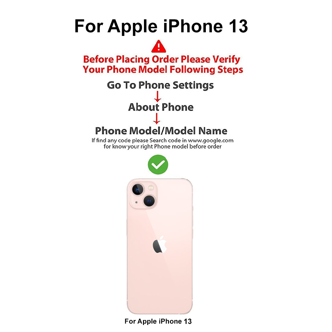 Glitter Case with Chain Holder for Apple iPhone 13