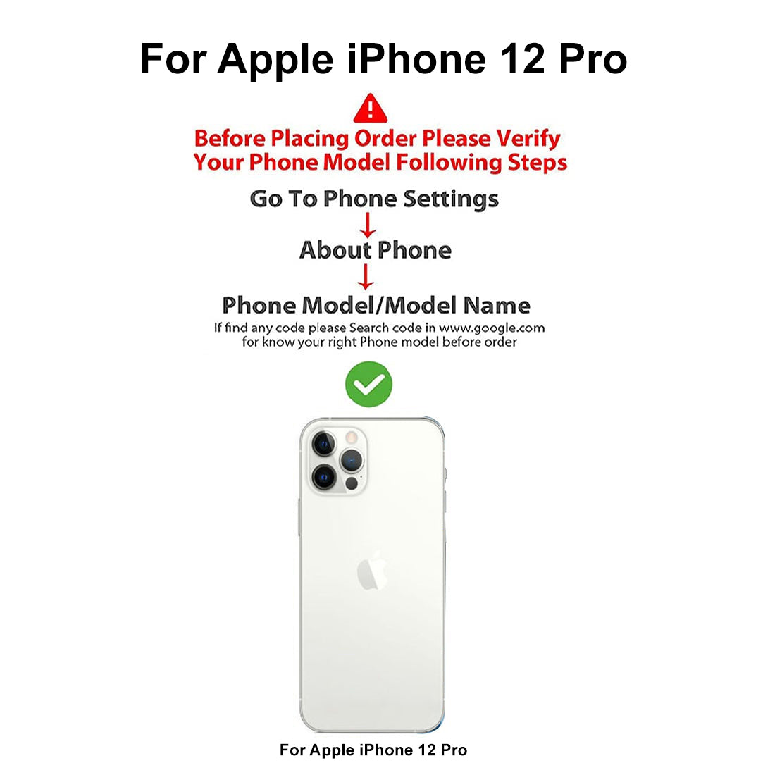 Glitter Case with Chain Holder for Apple iPhone 12 Pro