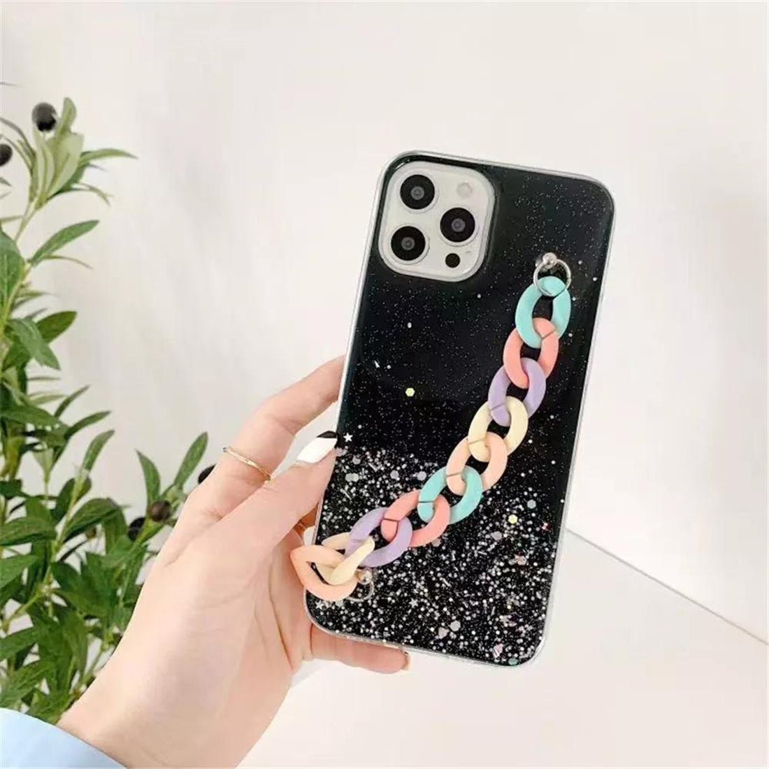 Glitter Case with Chain Holder for Apple iPhone 13 Pro Max