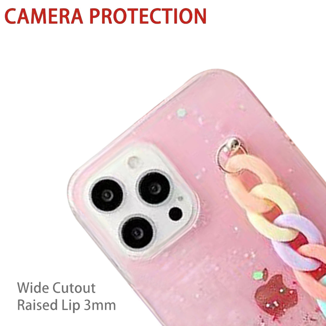 Glitter Case with Chain Holder for Apple iPhone 13 Pro Max