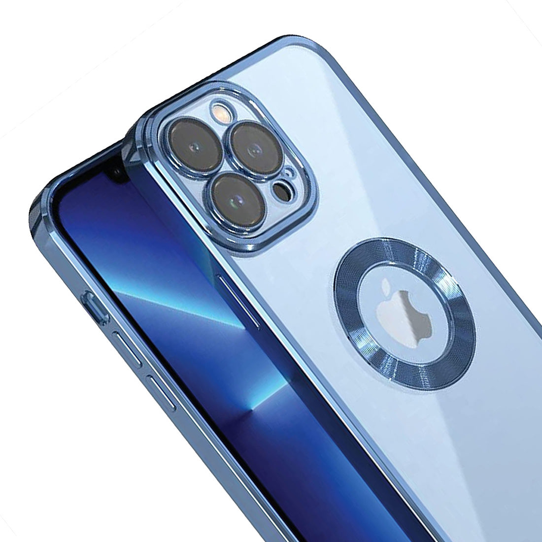 Electroplated Logo View Back Cover for Apple iPhone 12 Pro