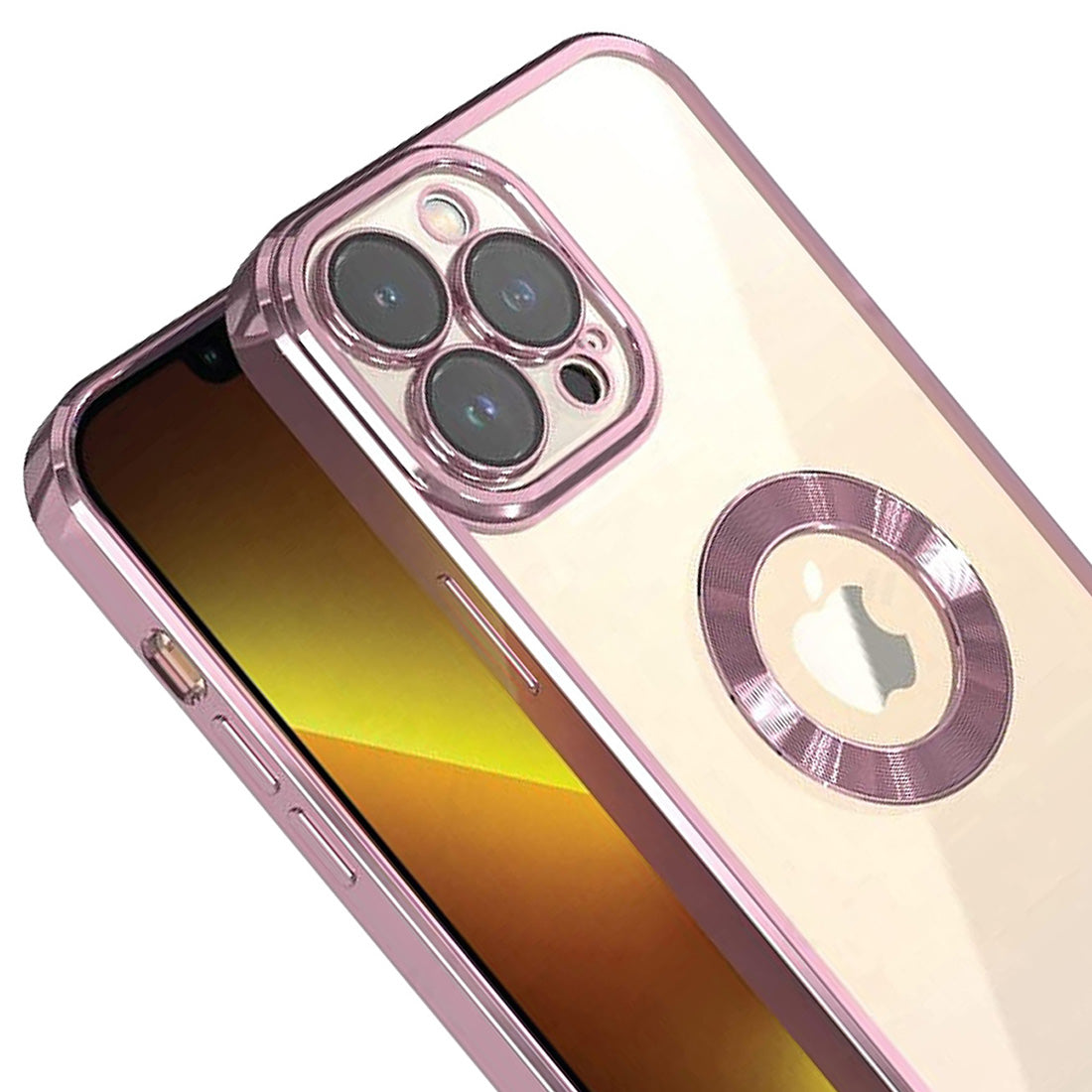 Electroplated Logo View Back Cover for Apple iPhone 12 Pro