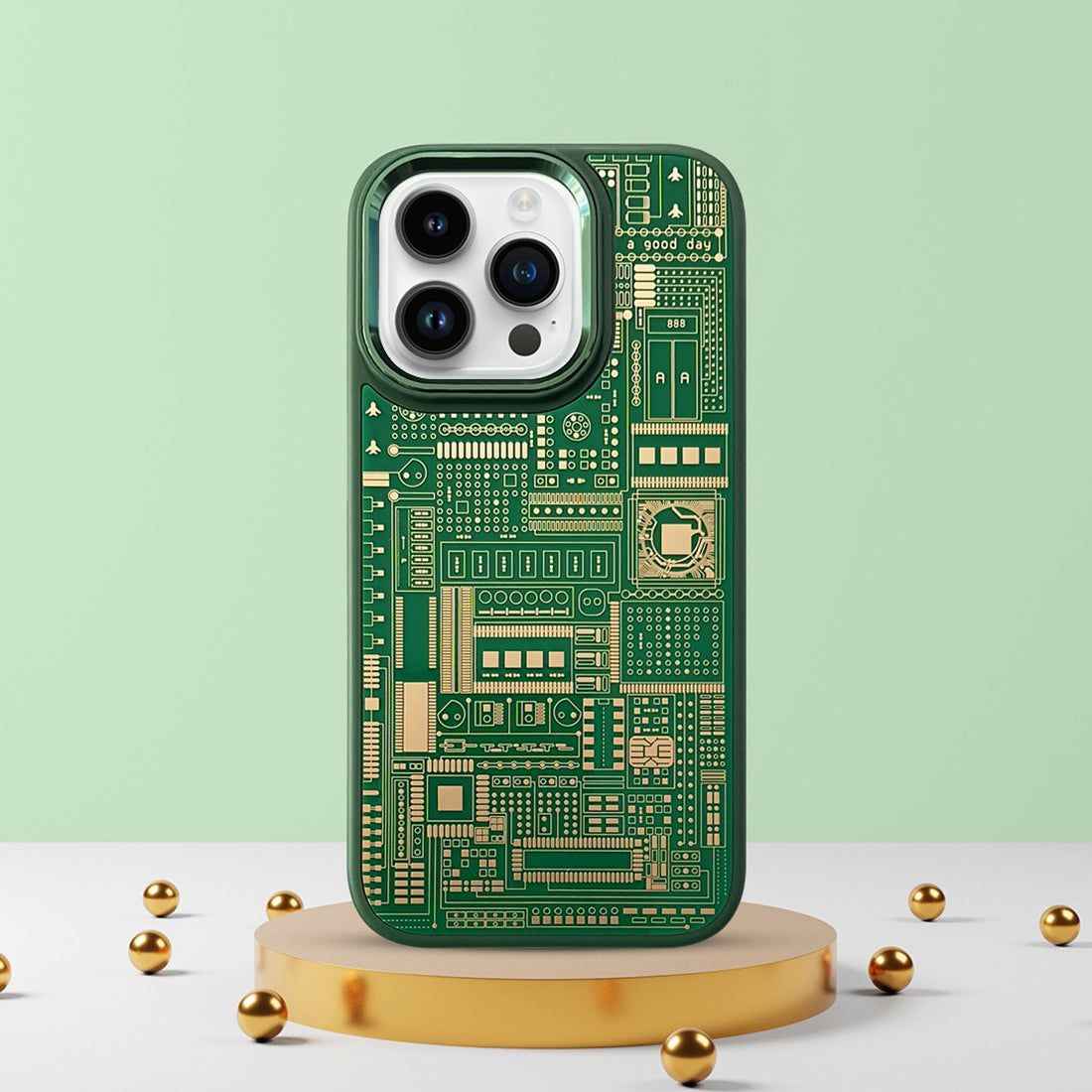 Circuit Board Design PC TPU Case for Apple iPhone 14 Pro
