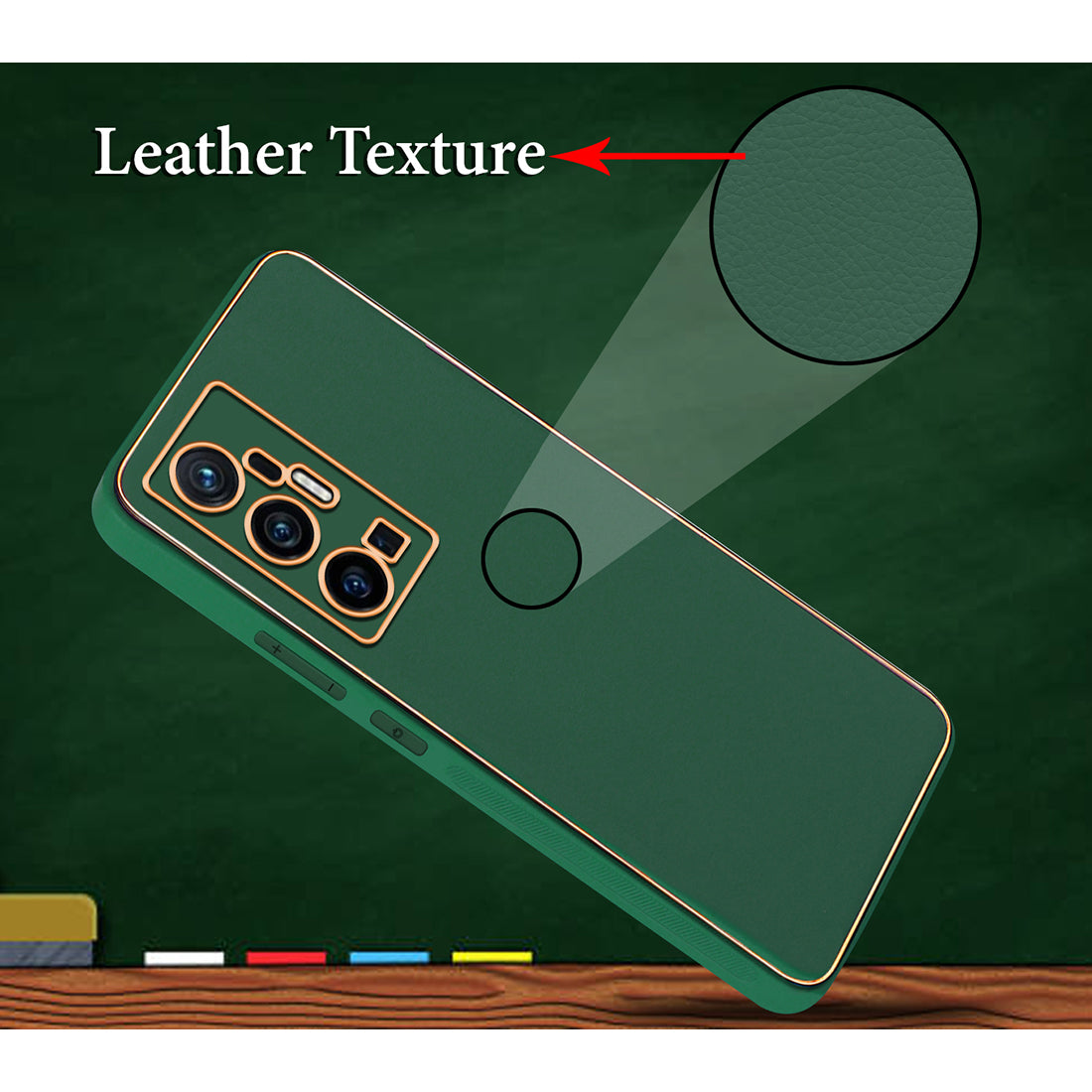 Leather PC TPU Case for Vivo X70 Pro Plus 5G