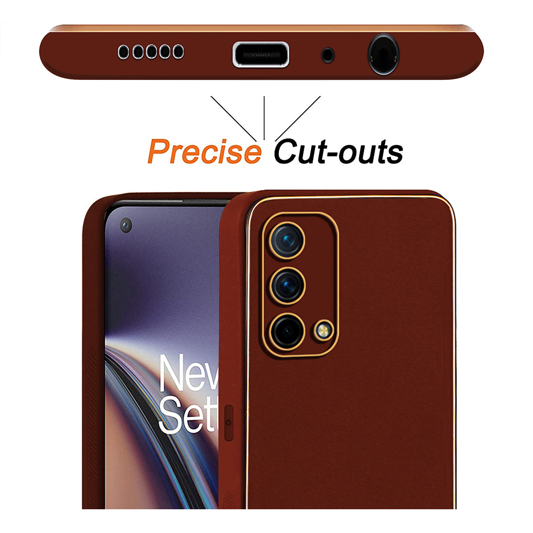 Leather PC TPU Case for OnePlus Nord CE 5G